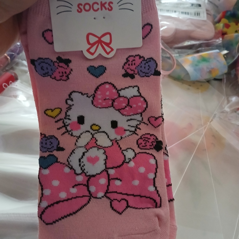 Hello Kitty Inspired socks - Picture 2 of 5